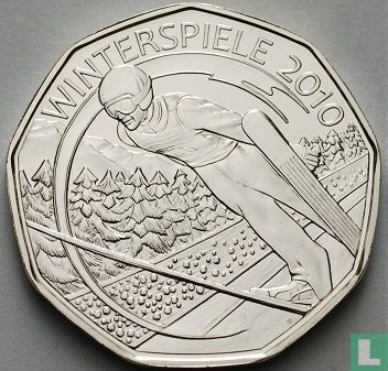 Autriche 5 euro 2010 "Winter Olympics in Vancouver - Ski jumping" - Image 1