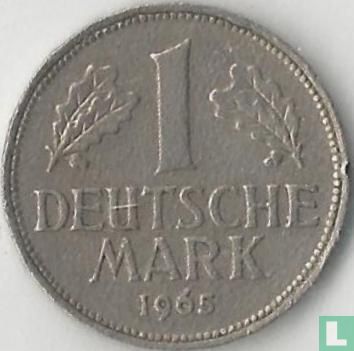 Germany 1 mark 1965 (F) - Image 1