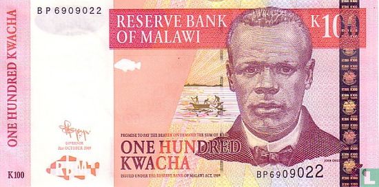 Malawi 100 Kwacha 2009 - Afbeelding 1