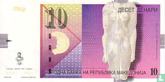Macedonië 10 Denari 1996 - Afbeelding 1
