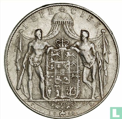 Denemarken 1 speciedaler 1840 (FF) - Afbeelding 1