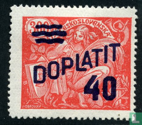 Briefmarke von 1920 bis 1925 mit Aufdruck