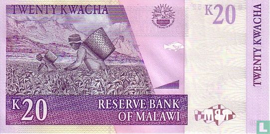 Malawi 20 Kwacha 2009 - Image 2