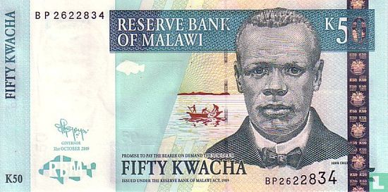 Malawi 50 Kwacha 2009 - Afbeelding 1