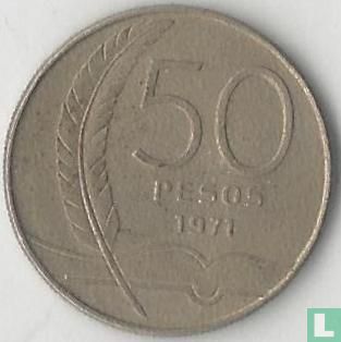 Uruguay 50 pesos 1971 "100th anniversary Birth of José Enrique Rodó" - Image 1