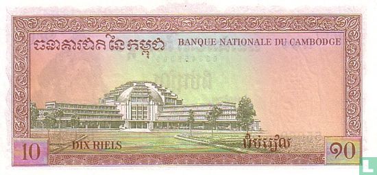 Cambodja 10 Riels ND (1968) - Afbeelding 2