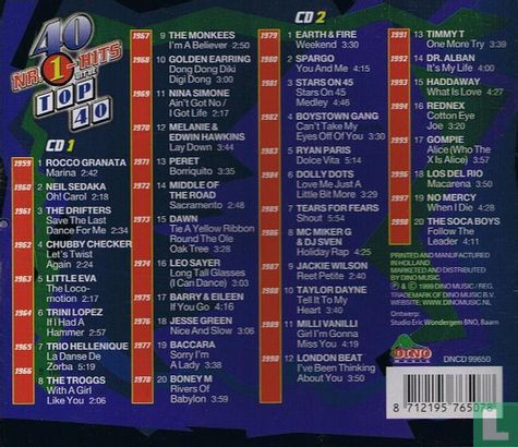 40 nr. 1-hits uit de top 40 (1959-1998) - Bild 2