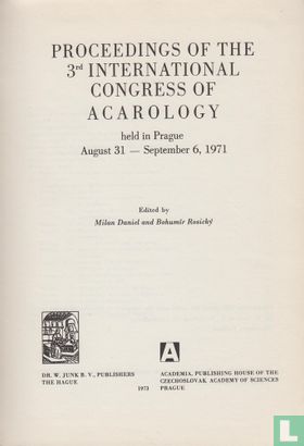 Congress of Acarology 1971 - Afbeelding 3