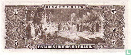 Brasilien 5 Cruzeiros (Reginaldo Fernandes Nunes & Octávio Gouvêa de Bulhões) - Bild 2