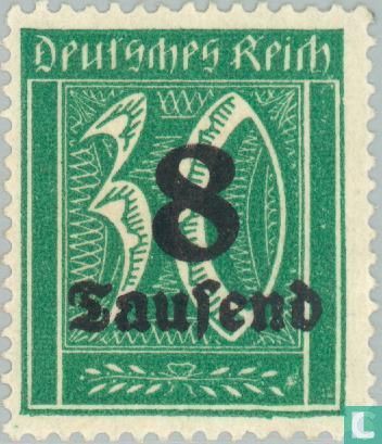Figure in rectangle with overprint