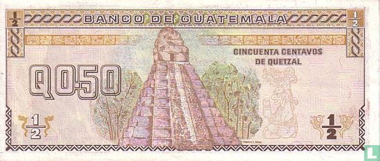 Guatemala 1/2 Quetzal   - Afbeelding 2