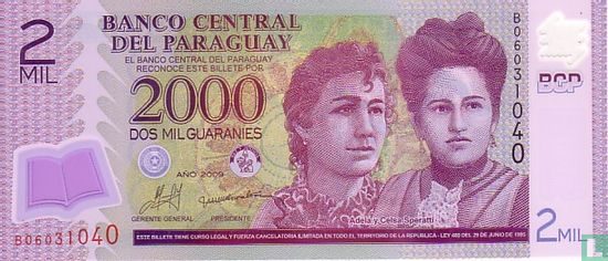 Paraguay 2000 Guarani - Image 1