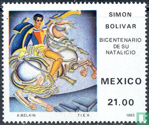 200th birthday of Simon Bolivar