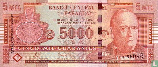 Paraguay 5.000 Guaranies - Image 1