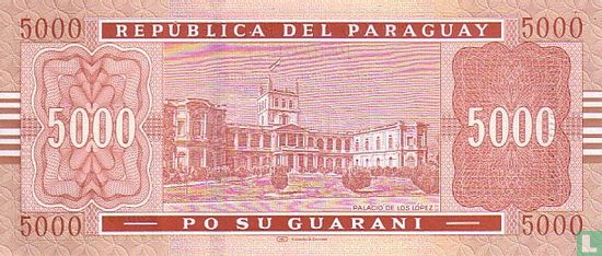 Paraguay 5.000 Guaranies - Afbeelding 2