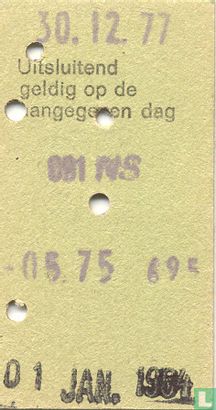 19771230 Enkele reis van Castricum naar Amsterdam CS - Image 2
