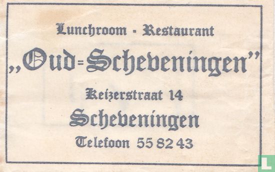 Lunchroom Cafétaria "Oud Scheveningen"  - Afbeelding 1