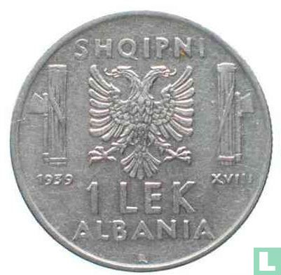 Albania 1 lek 1939 (magnetic) - Image 1