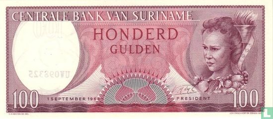Suriname 100 Gulden 1963 - Bild 1