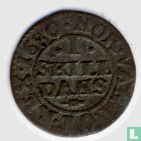 Denmark 1 skilling 1680 - Image 1