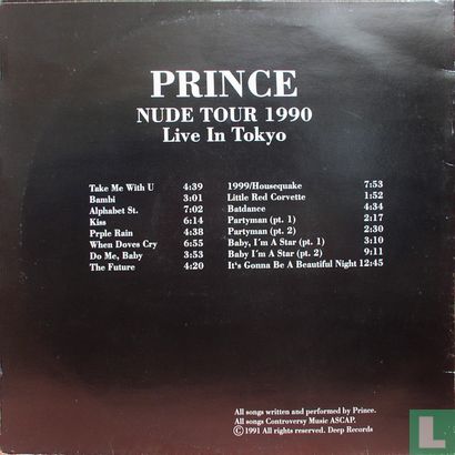 Nude Tour 1990, Live in Tokyo - Afbeelding 2