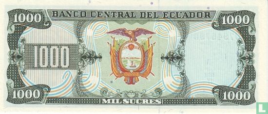 Ecuador SUCRES 1000  - Bild 2
