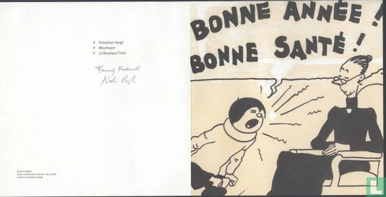 Meilleurs Voeux 2003-Nieuwjaarskaart Fondation Hergé - Afbeelding 2