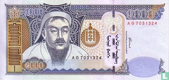 Mongolei 1.000 Tugrik 2003 - Bild 1