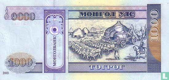 Mongolei 1.000 Tugrik 2003 - Bild 2