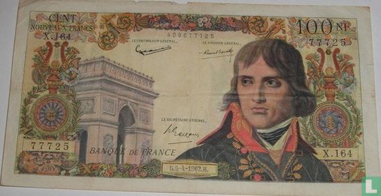 100 NF Francs - Image 1