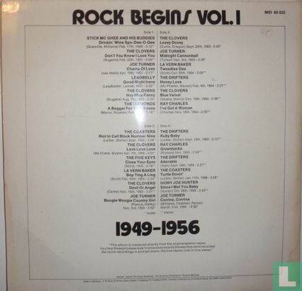 Rock Begins Vol. I  1949-1956 - Image 2