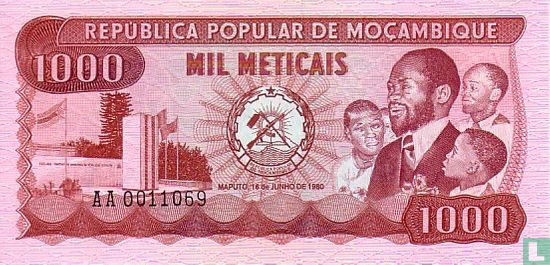 Mozambique 1000 Meticais  - Afbeelding 1