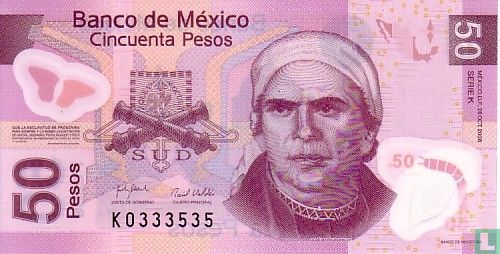 MEXIQUE 50 Pesos - Image 1