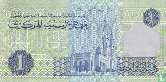 Libië 1 Dinar - Afbeelding 2