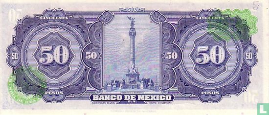 MEXIQUE  50 Pesos - Image 2