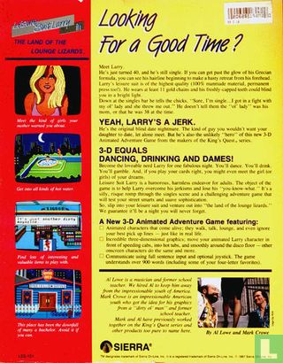 Leisure Suit Larry in the Land of the Lounge Lizards  - Afbeelding 2
