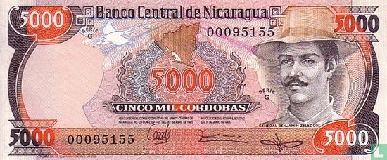 Nicaragua 5000 Cordobas - Afbeelding 1