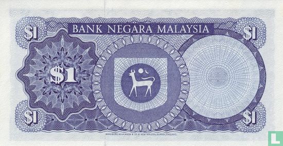 Malaysia 1 Ringgit ND (1972) - Bild 2