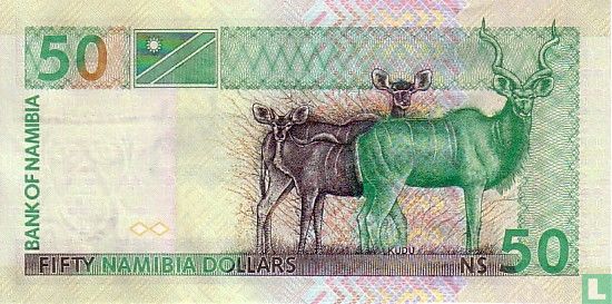 Namibia 50 Namibia Dollars ND (2003) - Bild 2