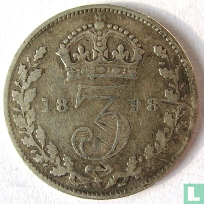 Vereinigtes Königreich 3 Pence 1898 - Bild 1