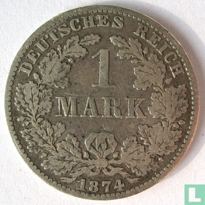 Duitse Rijk 1 mark 1874 (B) - Afbeelding 1