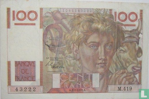Frankreich 100 Franken (07.02.1952)
