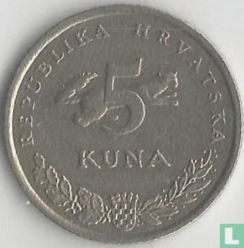 Kroatië 5 kuna 1998 - Afbeelding 2