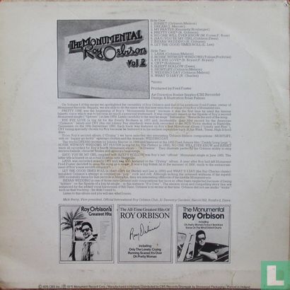 The Monumental Roy Orbison Volume II - Bild 2
