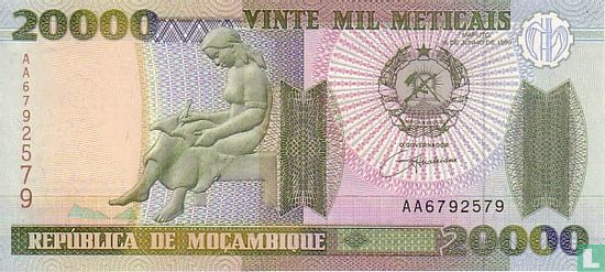Mozambique 20.000 Meticais - Afbeelding 1