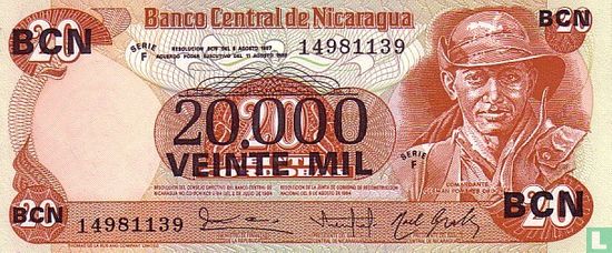 Nicaragua 20.000 Córdobas - Afbeelding 1