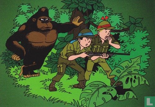 Suske en Wiske met gorilla