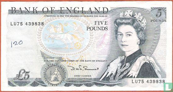 United Kingdom 5 Pounds  - Image 1