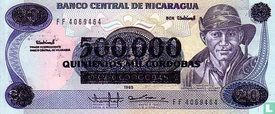 NICARAGUA 500,000 córdobas - Image 1