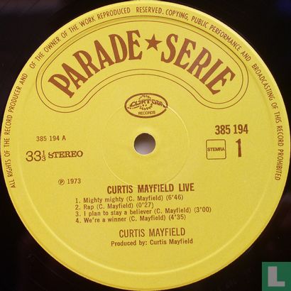 Curtis Mayfield Live - Afbeelding 3